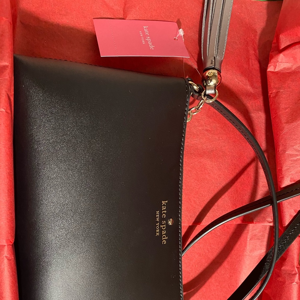 Brand New Kate Spade NWT! Zipper/Tassel 22” strap